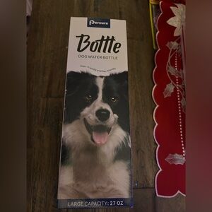 Dog Water Bottle - Black and White